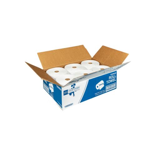 Hawthorn Paper Premium Heavy Weight Towel Roll, White, 7.9 x 1000 (6000Pack)