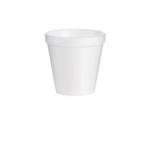 Dart® J-Cup® EPS Squat Foam Food Container, White, Medium, 16 oz (500 PACK)