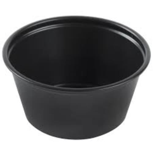 Polystyrene Souffle Cup, Black, 2 oz (2500Pack)