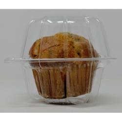2.5" Clear OPS Plastic Round Hinged Individual Cupcake Container (400Pack)