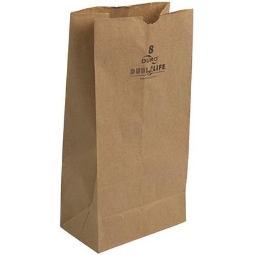 Dubl Life® 35# 100% Recycled Grocery Bag, Kraft, 8 Lb, 6.13" x 4.13" x 12.44" (500Pack)