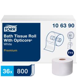 Tork OptiCore® Mid-size Toilet Paper Roll White T11 (36Pack)