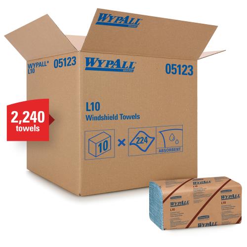 Wypall® L10 Windshield Wipes 1 Ply