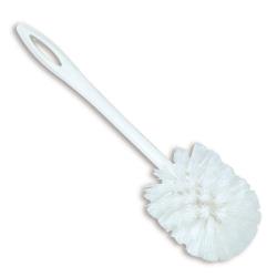 14.5" Toilet Bowl Brush, Plastic Handle, Polypropylene Fill, White ( 1 PACK)