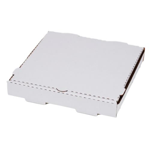 Plain Pizza Box, Paper, 12" x 12", Kraft/White (50 PACK)