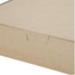 Kraft Half Sheet Cake / Bakery Box 19" x 14" x 4"  WHITE (50Pack)