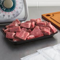 #2 Foam Meat Tray, Black, 8.27" x 5.75" x .99" (500Pack)