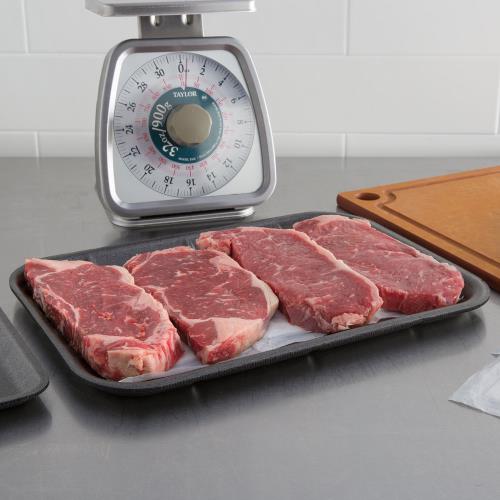 Foam Meat Tray, Black, 10" x 14" (100Pack)