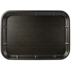 Foam Meat Tray, Black, 10" x 14" (100Pack)