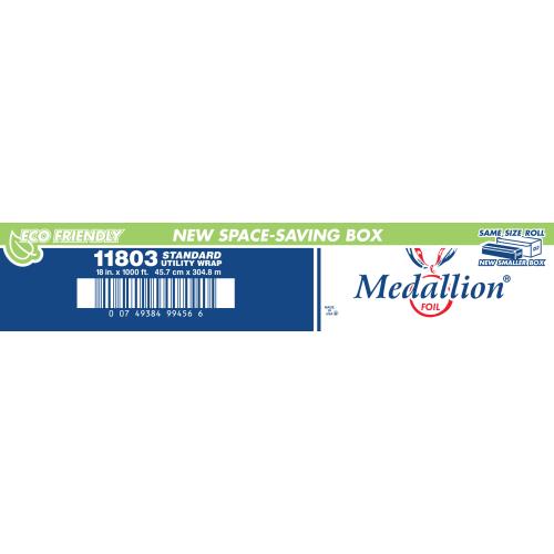 Medallion Foil® , Standard Roll, Silver, 18" x 1000' (1Pack)