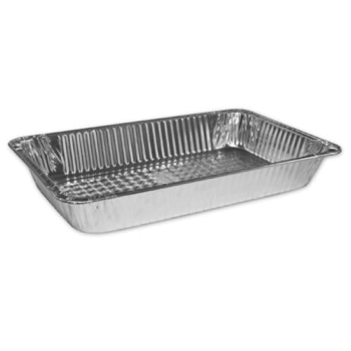 Tru-Fit® Aluminum Deep Steamtable Pan, Silver, Full Size, 20.75" x 12.81" x 3.19" (50Pack)