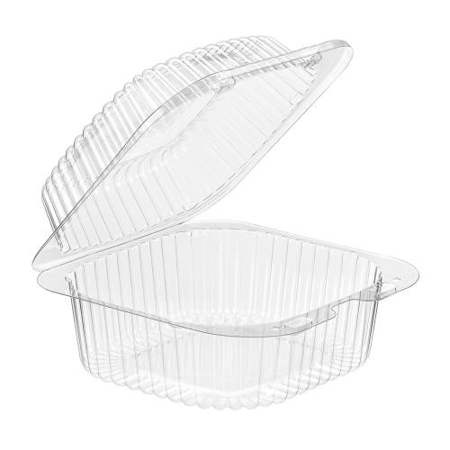 PETE Value Pack Sandwich Clamshell, Clear, 33.5 oz, 6" x 6" x 3" (500Pack)