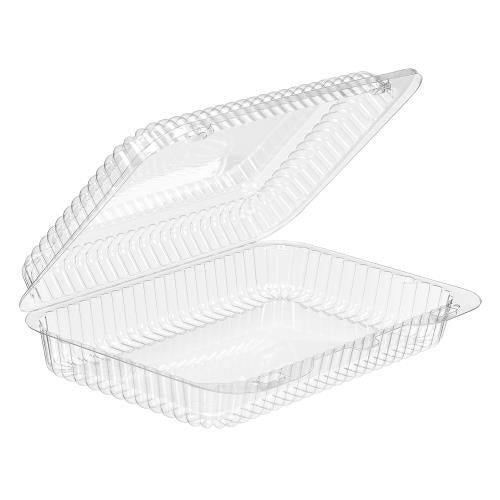 Hinged Container With Tabs, Clear, 36 Oz, (300Pack)