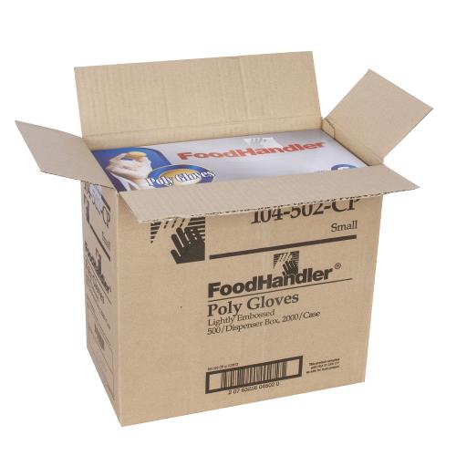 FoodHandler® Polyethylene Classic Poly Powder Free Glove, Clear, Size Variety (2000Pack)