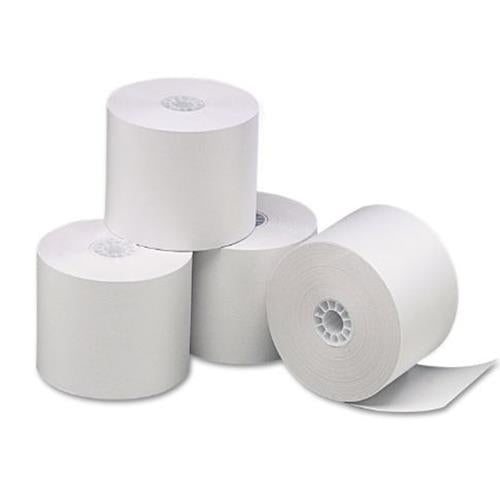 85' L x 2.25" W White Paper Thermal Receipt Roll (72Pack)