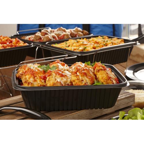Black 12x10 Large Rectangle Container (60Pack)