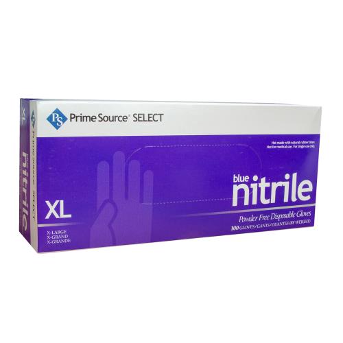 Prime Source® Powder Free Nitrile Gloves, Blue, Size Variety (1000Pack)
