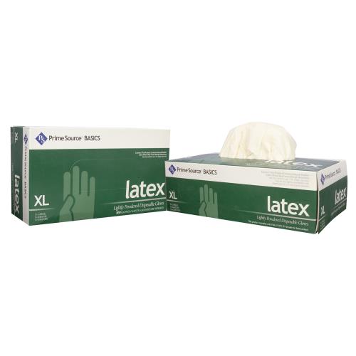 Prime Source® Lightly Powdered White Latex Glove, Size Variety (1000Pack)