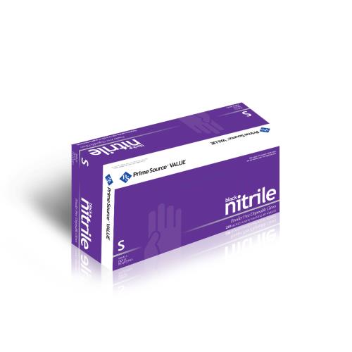 Prime Source® Powder Free Nitrile Gloves, Black, Size Variety (1000Pack)