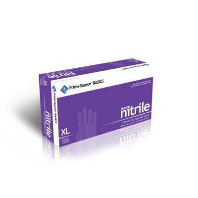 Prime Source® Basics Nitrile Gloves, Black, X-Large, (1000Pack)