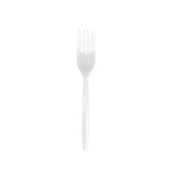 Prime Source® Polypropylene Wrapped Fork, White, Medium Weight (1000Pack)