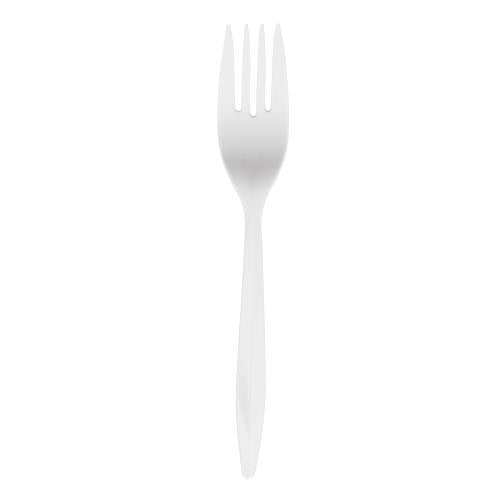 Prime Source® Polypropylene Fork, White, Medium Weight, (1000Pack)