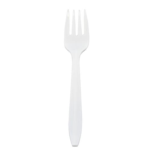 Prime Source® Polypropylene Heavy Weight Fork, White (1000Pack)