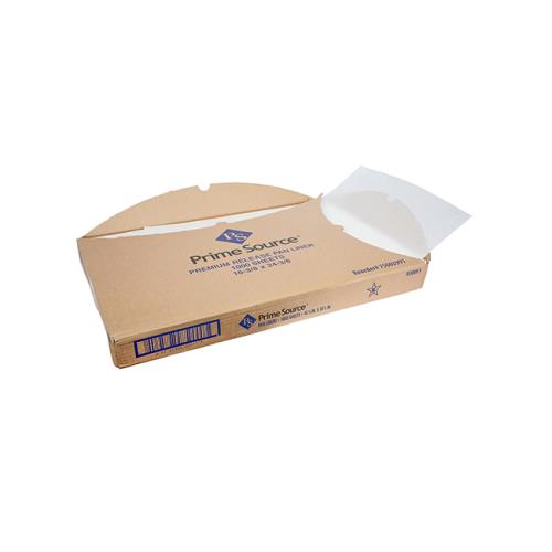Prime Source® Silicone Pan Liner, White, 24 Lb, 16.38" x 24.38" (1000Pack)