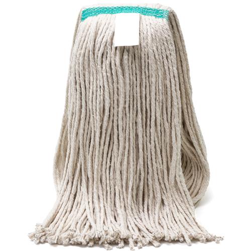 Prime Source® Cotton Narrow Band Cut End Mop Head, Natural, (12Pack)