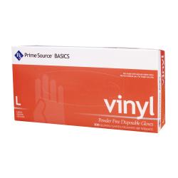 Prime Source® Vinyl Powder Free Glove, Clear, Large (1000Pack)