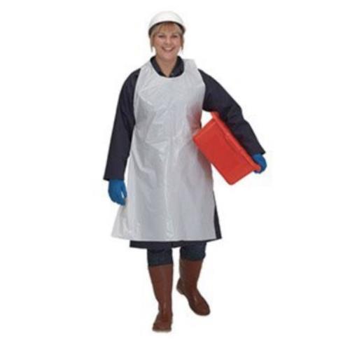 Prime Source® Polyethylene Apron, White, 28 x 46 (100Pack)