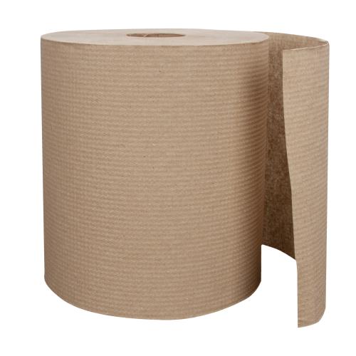 Right Choice™ Paper Hardwound Towel 1-Ply, Kraft, 7.87" x 800 (6Pack)