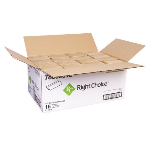 Right Choice™ Paper Hand Towel 9 x 9.45 (Brown/White)