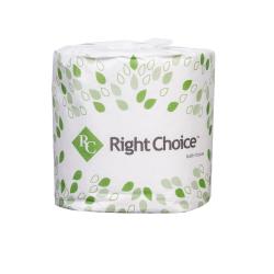Right Choice ™ Paper Toilet Tissue Small Rolls White, 4.0 x 3.5 (96Pack)