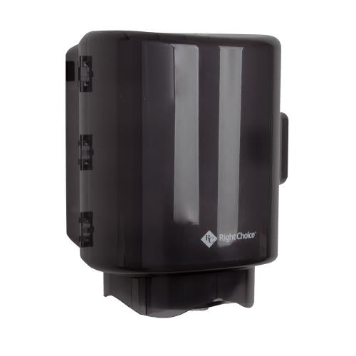 Right Choice™ Center Hand towel Pull Dispenser, Black, 13 x 10 x 10 (Single Pack)