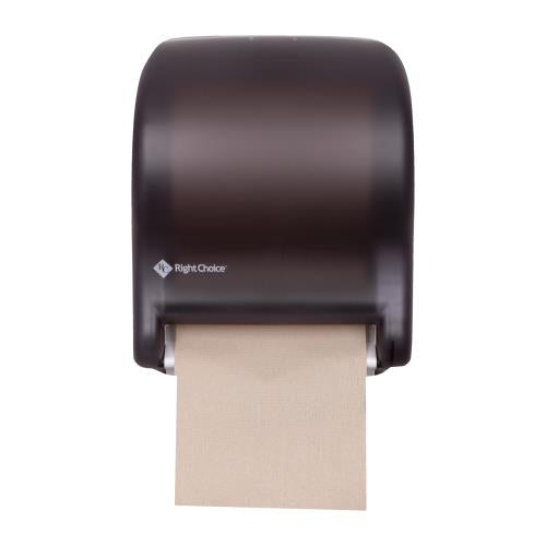 Right Choice™ Impact-Resistant Plastic Compact Auto Towel Roll Dispenser, Black