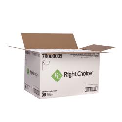 Right Choice™ Paper SBT Toilet Tissue 2-Ply 500-Sheets, White, 4.0" x 3.0"