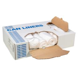 Right Choice™ HDPE Can Liner Roll 8 Mic, Natural, 12/16 Gallon, 24" x 33" (1000Pack)