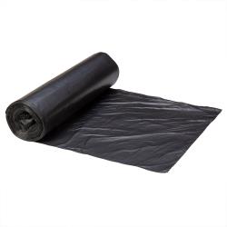 Right Choice™ HDPE 40/45-Gal Can Liner Roll, Black, 40" x 48", 16 mic (250Pack)