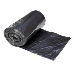 Right Choice™ LLDPE (Repro) 8/10-Gal Can Liner Roll, Black, 24" x 23", 1 mil (500Pack)
