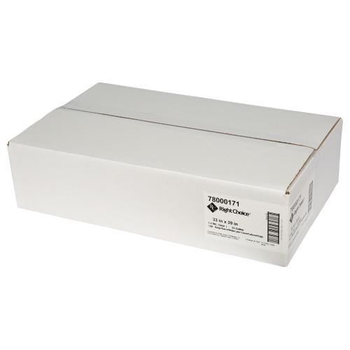 Right Choice™ LLDPE 33-Gal Can Liner Roll, Clear, 33" x 39", 1.2 mil (150Pack)