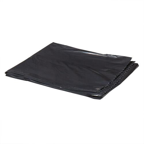Right Choice™ LDPE (Repro) 33-Gal Flat Can Liner, Black, 33" x 39", 1.5 mil, (100Pack)