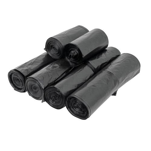 Right Choice™ LLDPE (Repro) 12/16-Gal Can Liner Roll, Black, 24" x 32", 1.25 mil (250Pack)