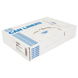Right Choice™ LDPE 12/16-Gal Flat Can Liner, White, 24" x 32", 0.5 mil (500Pack)