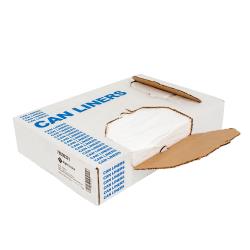 Right Choice™ LDPE 12/16-Gal Flat Can Liner, White, 24" x 32", 0.5 mil (500Pack)