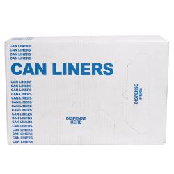 Right Choice™ LDPE 12/16-Gal Flat Can Liner, White, 24" x 32", 0.5 mil (500Pack)