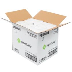 Right Choice™ Dinner Napkin 2-Ply 1/8 Fold, White, 14.2" x 16.5" (3000Pack)