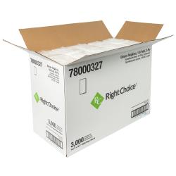 Right Choice™ Dinner Napkin 1/8 Fold, White, 14.2 x 16.5, (3000Pack)