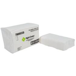Right Choice™ Dinner Napkin 1-Ply, White, 14.2" x 16.5", 1/8 Fold (5000Pack)