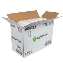 Right Choice™ Dinner Napkin 1-Ply, White, 14.2" x 16.5", 1/8 Fold (5000Pack)